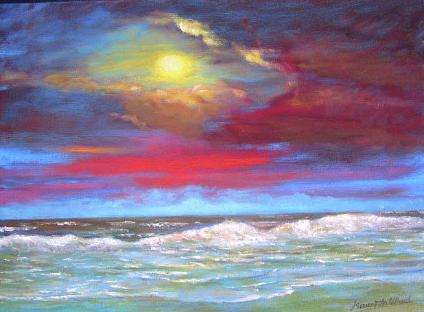 Beach Painting - After the Storm by Jeannette Ulrich 