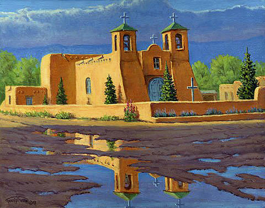 Taos Painting - After The Storm by Randy Follis