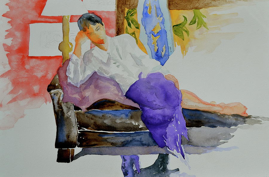 After Work Painting by Beverley Harper Tinsley