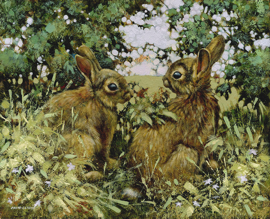 Rabbit Painting - After You by David Lyons