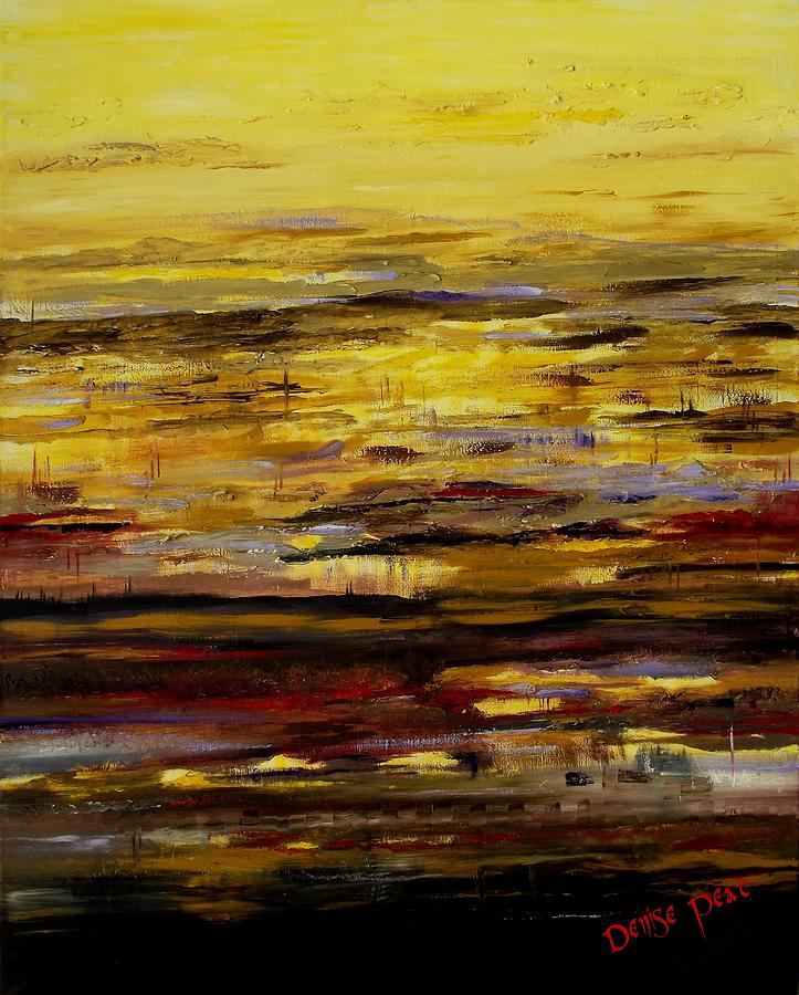 Abstract Painting - Afterglow by Denise Peat