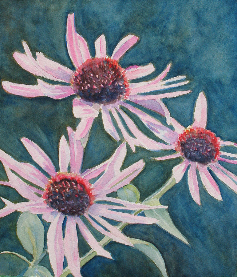 Flower Painting - Afterglow II by Jenny Armitage