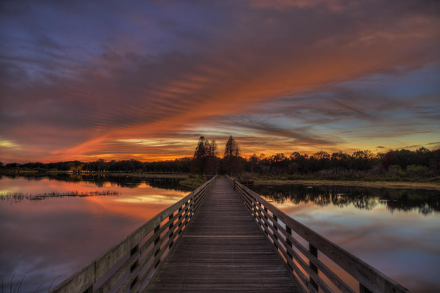 Afterglow in Plant City Photograph by Justin Battles