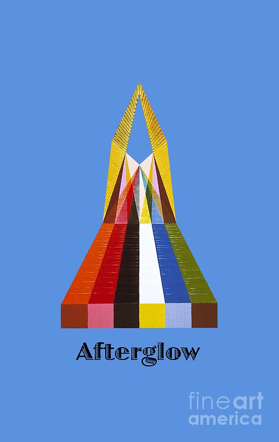 Perspectivism Painting - Afterglow text by Michael Bellon Perspectivism Painting - Afterglow text by Michael Bellon