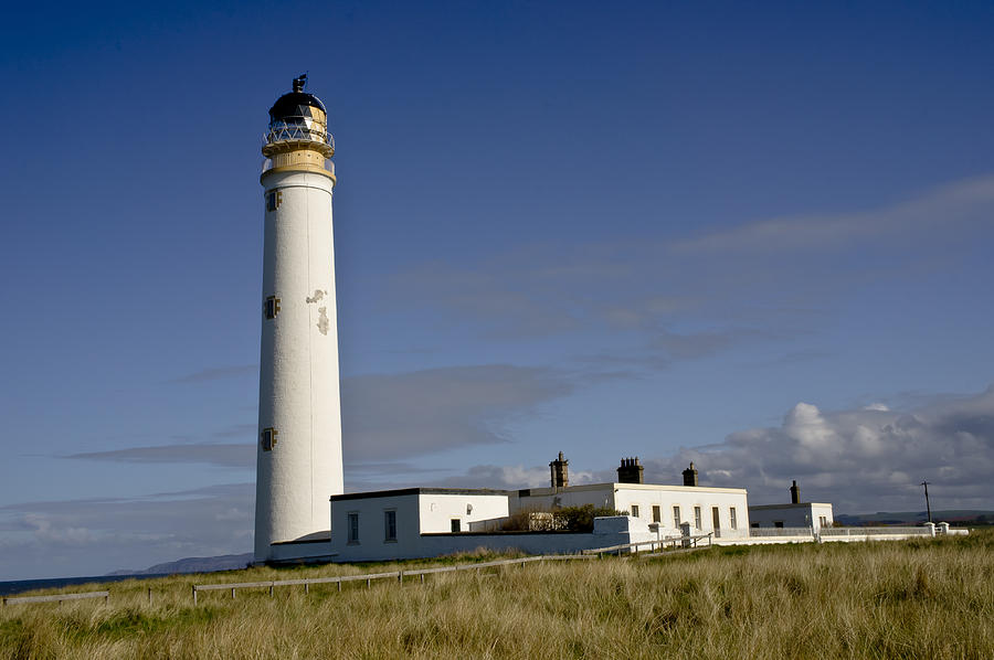 Afternoon at Barns Ness lighthouse Photograph by Elena Perelman