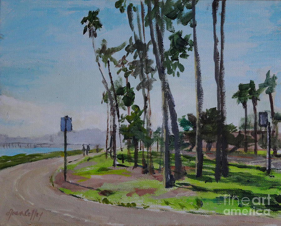 Tree Painting - Afternoon At East Beach by Joan Coffey