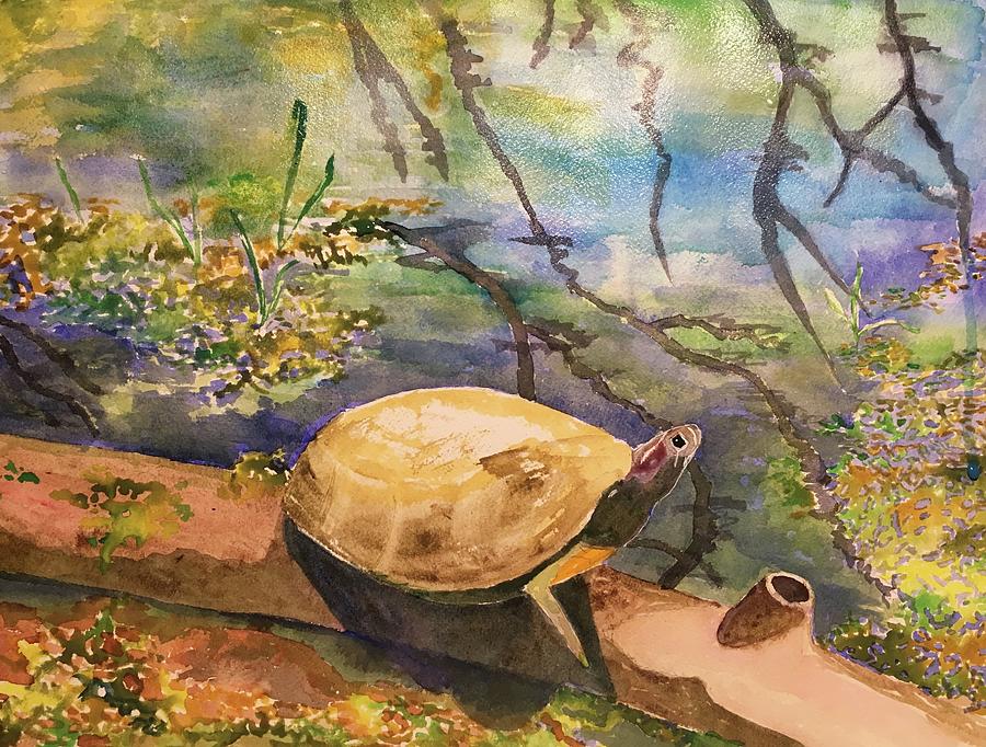 Nature Painting - Afternoon At Jarrett Nature Center by Marita McVeigh
