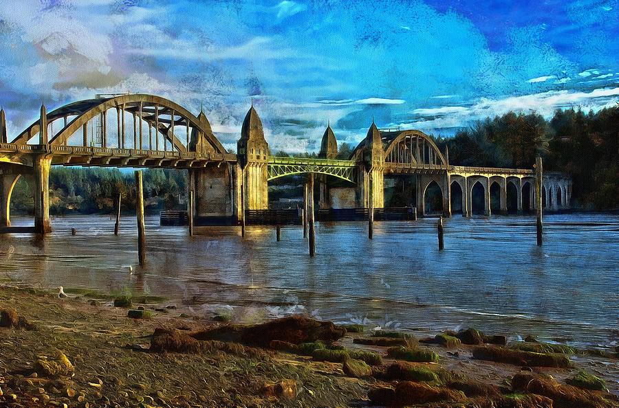 Afternoon At Siuslaw River Bridge Photograph by Thom Zehrfeld