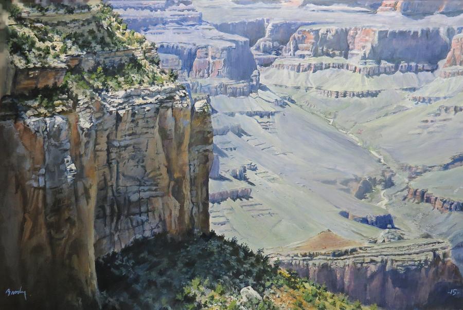 Afternoon At The Canyon Painting by William Brody