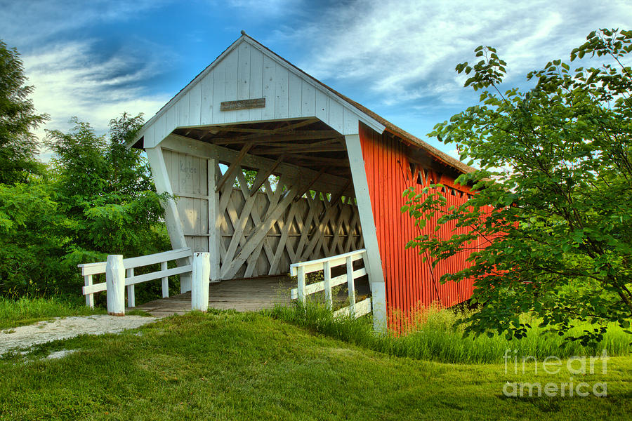 Afternoon At The Imes Covered Bridge Photograph by Adam Jewell