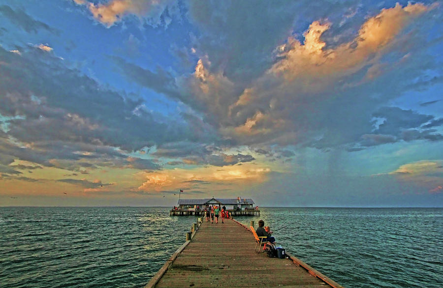 Afternoon At The Pier Photograph by HH Photography of Florida