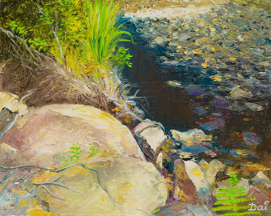 Afternoon beside the Lane Cove River Painting by Dai Wynn