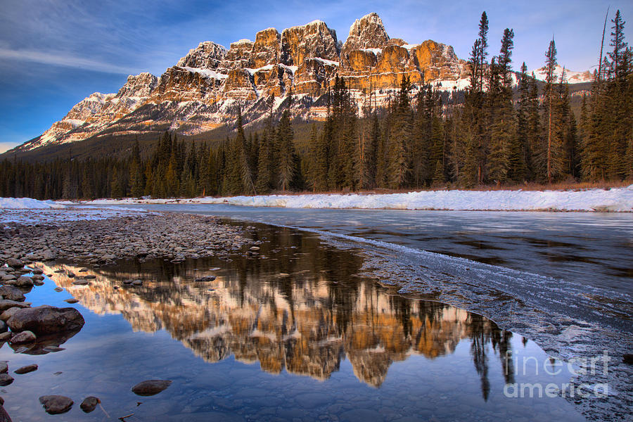 Afternoon Bow River Reflections Photograph by Adam Jewell