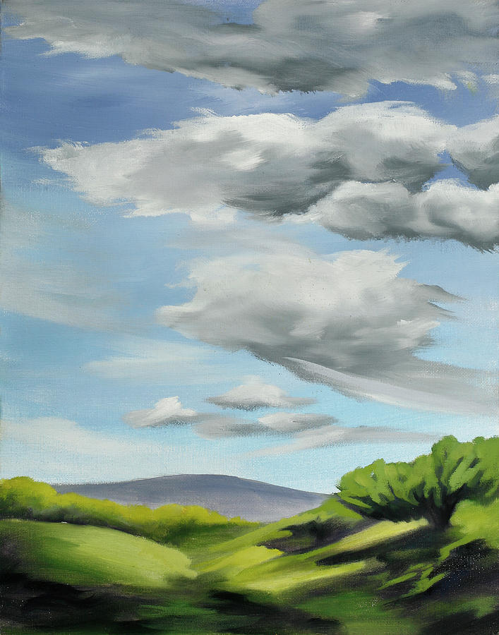 Afternoon Clouds Painting by Sandi Snead