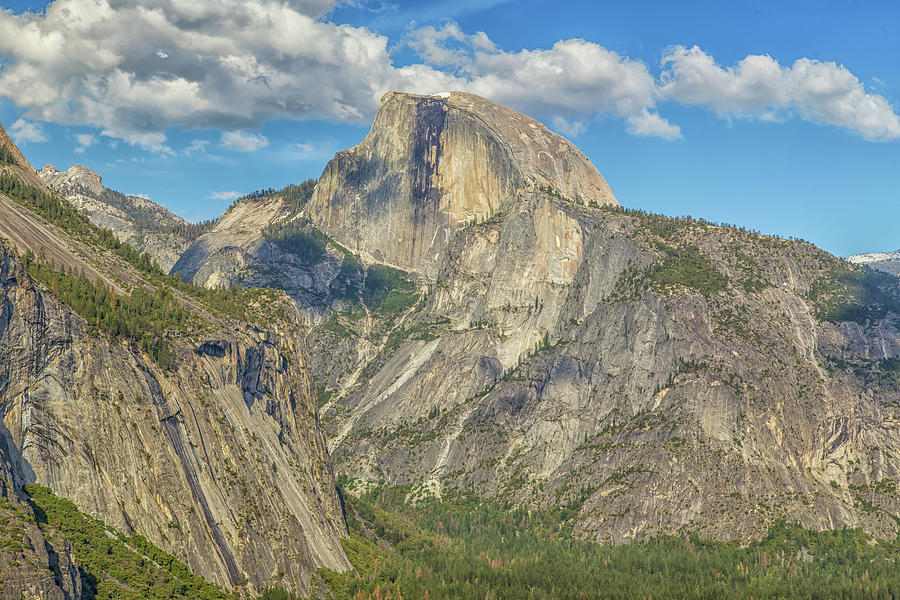 Afternoon Couds Above Half Dome Photograph by Marc Crumpler