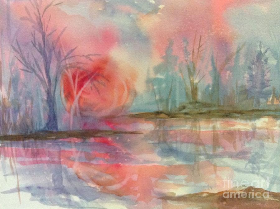 Sunset Painting - Afternoon Delight by Ellen Levinson