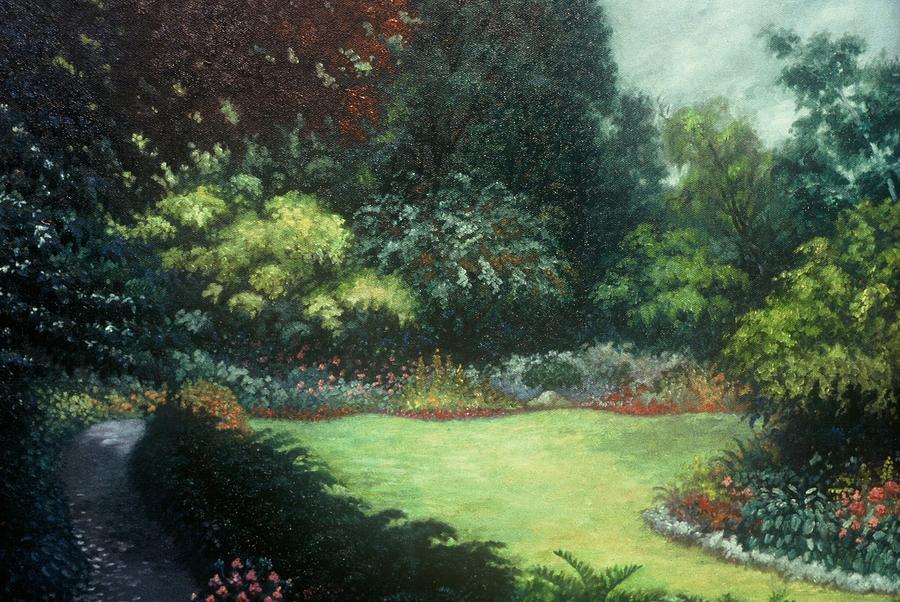 Flower Painting - Garden Light by Scott Jones