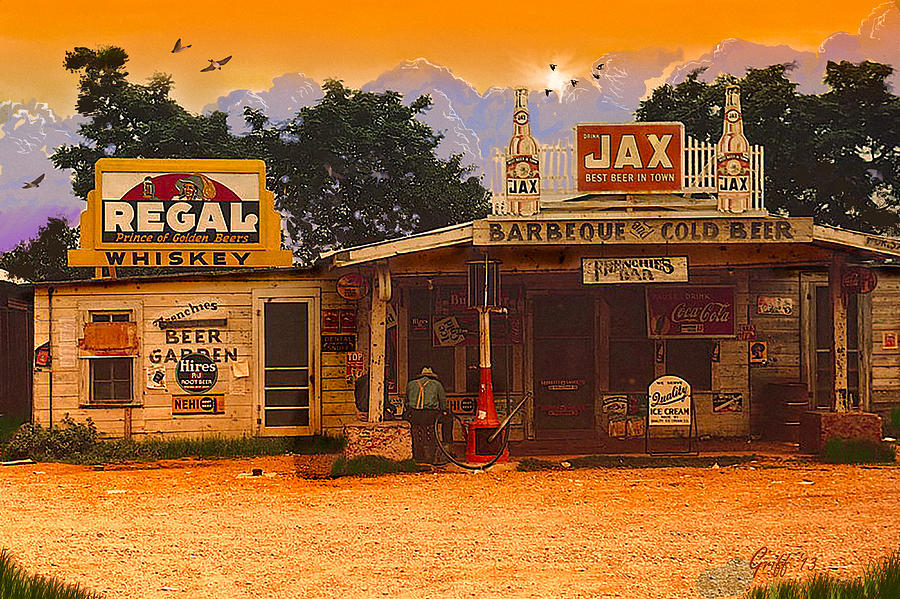 Afternoon in Melrose LA circa 1940 Digital Art by J Griff Griffin