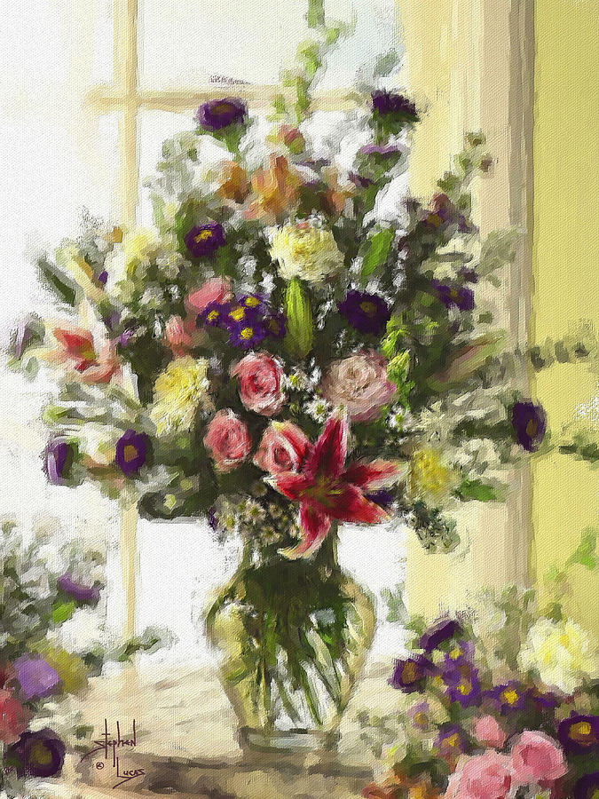 Flower Digital Art - Afternoon Kissed of Color by Stephen Lucas