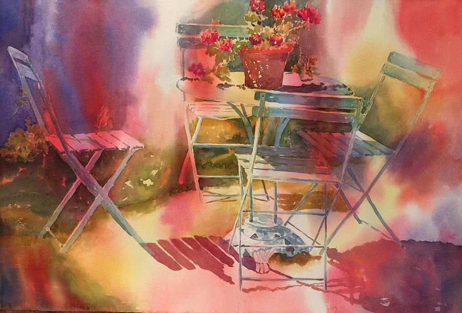 Afternoon Light Giverny, France Painting by Tara Moorman