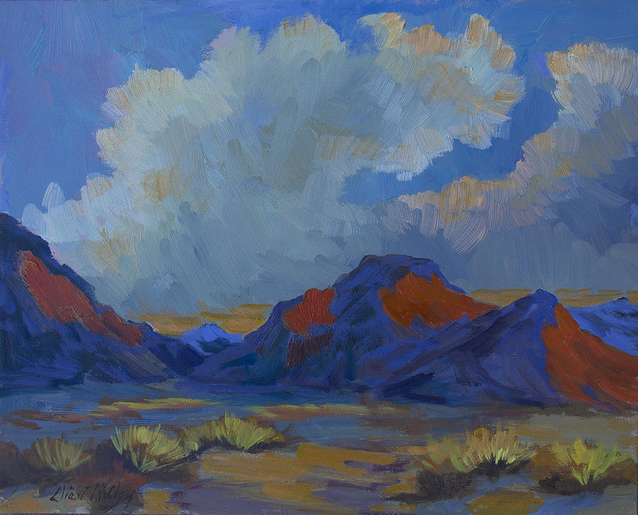 Mountain Painting - Afternoon Light - La Quinta Cove by Diane McClary