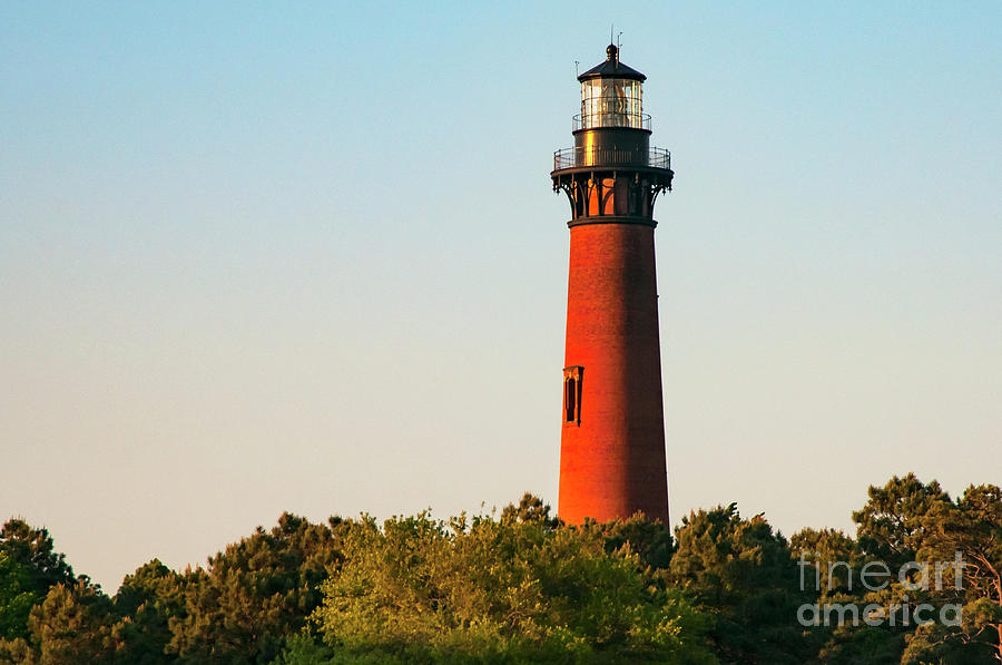 Afternoon Light on Currituck Lighthouse Photograph by Bob Phillips