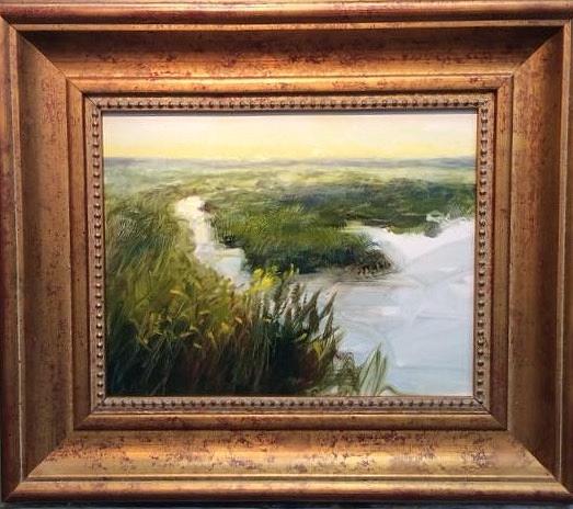 Afternoon Marsh Painting by Jef Sturm