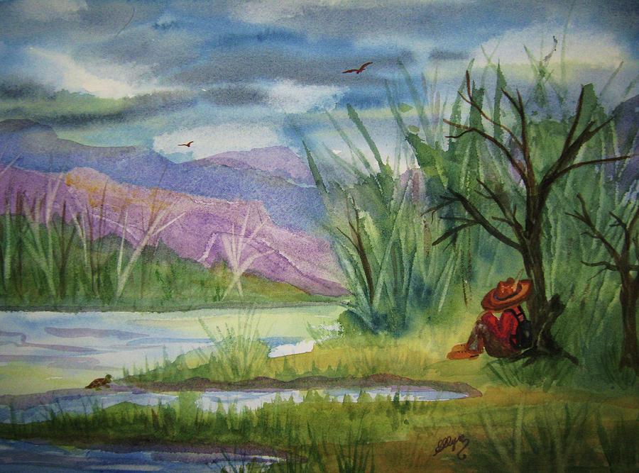 Nature Painting - Afternoon Nap by Ellen Levinson