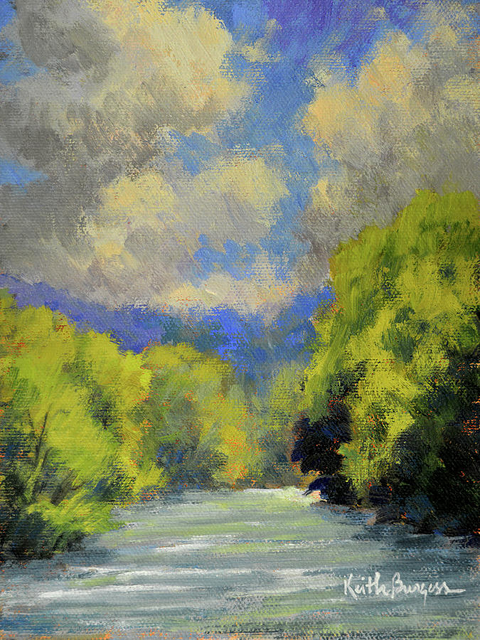 Impressionism Painting - Afternoon On The River by Keith Burgess
