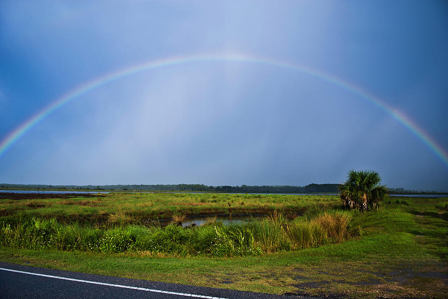 Rainbow Photograph - Afternoon Rainbow over Saint Marks by Frank Feliciano