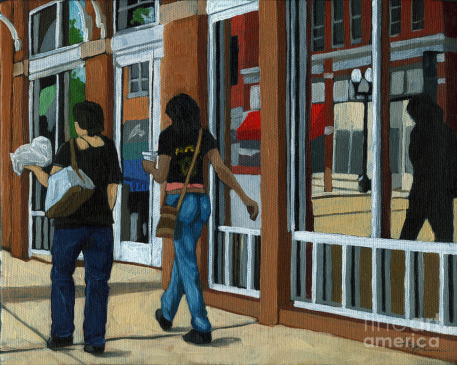 Afternoon Reflections - oil painting Columbus Ohio Painting by Linda Apple