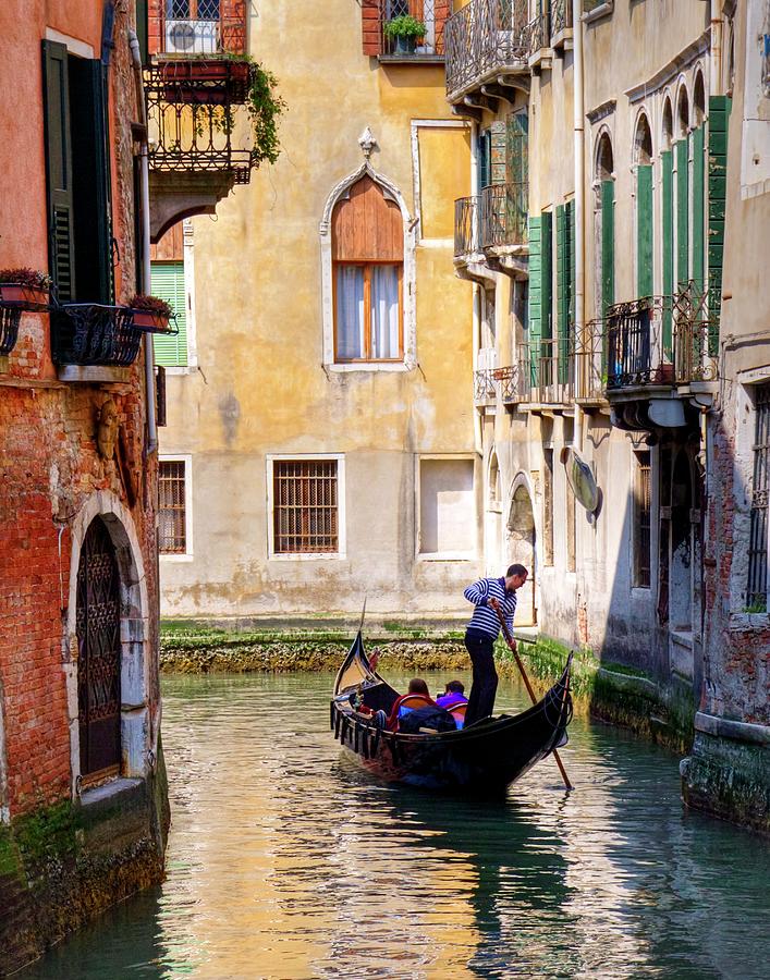 The Gondolier     Photograph by Harriet Feagin