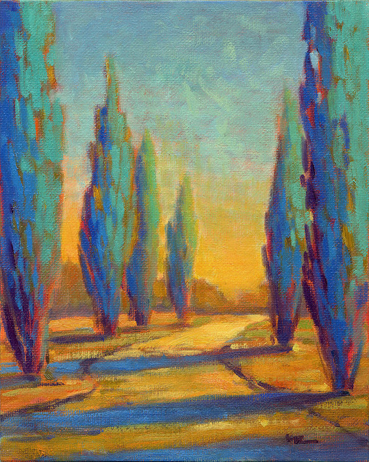 Afternoon Shadows 4 Painting by Konnie Kim