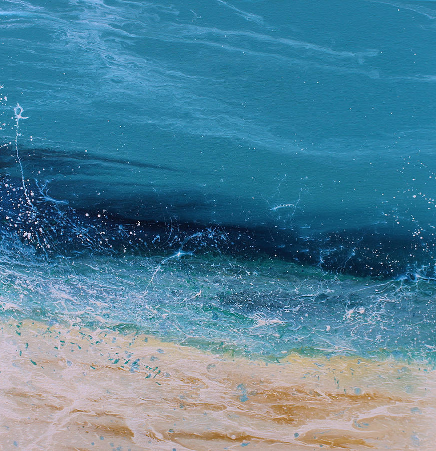 Ocean Painting - Afternoon Splash 6B by KImberly Conrad