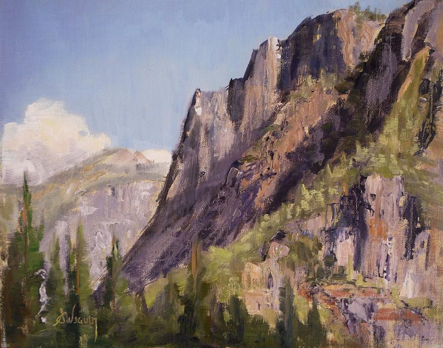 Yosemite National Park Painting - Afternoon Sun on Moran Point by Sharon Weaver
