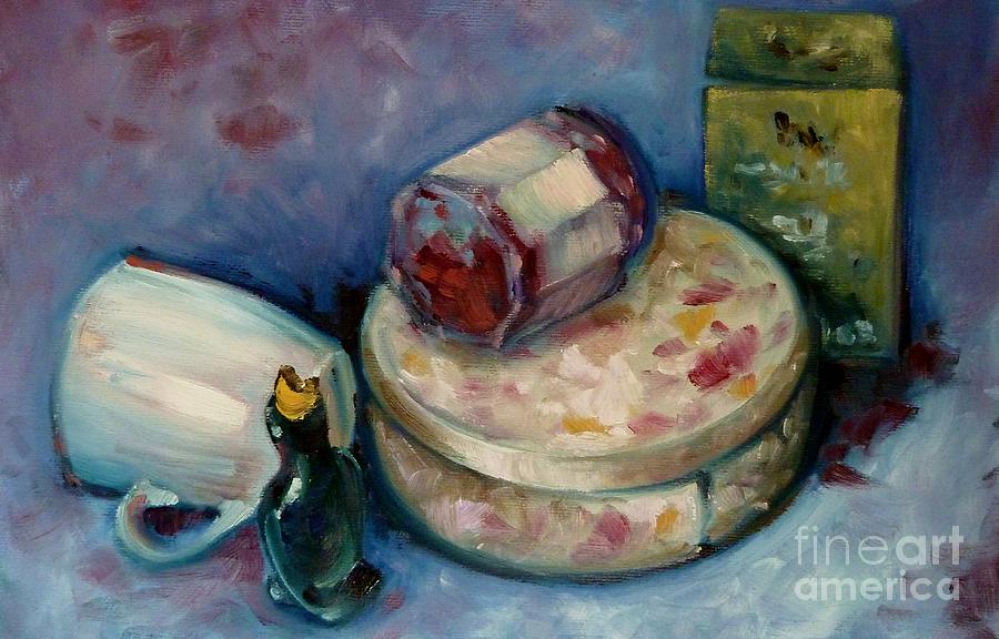 Tea Painting - Afternoon tea by K M Pawelec