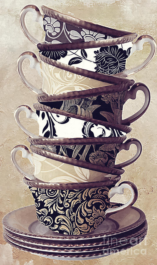 Tea Cup Painting - Afternoon Tea by Mindy Sommers