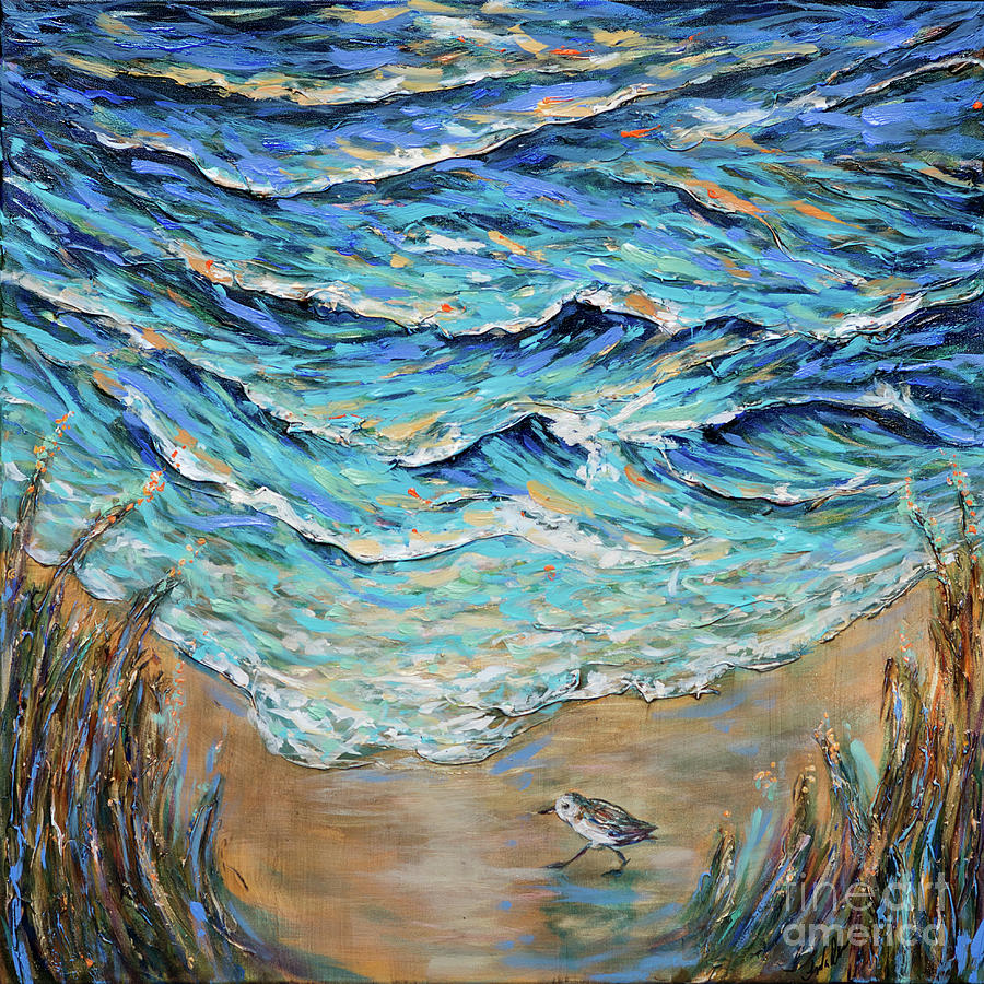 Afternoon Tide Painting by Linda Olsen