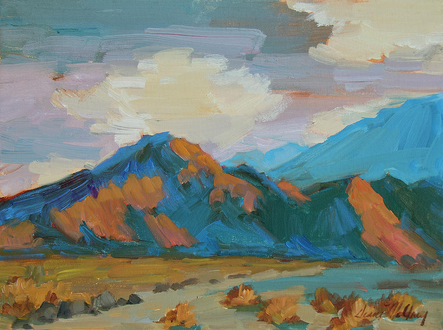 Afternoon Walk in La Quinta Cove Painting by Diane McClary