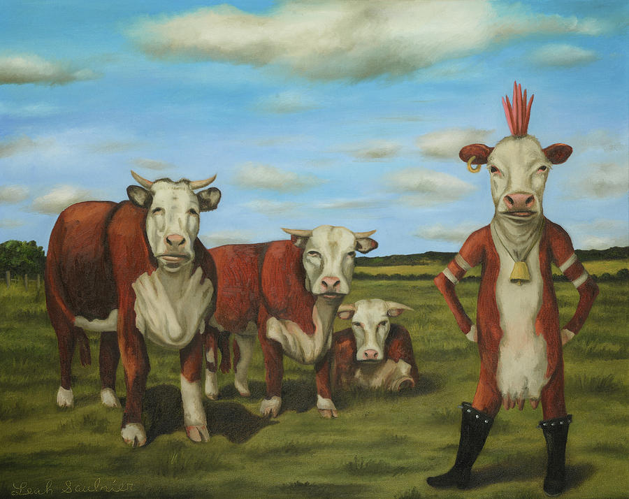 Against The Herd Painting by Leah Saulnier The Painting Maniac