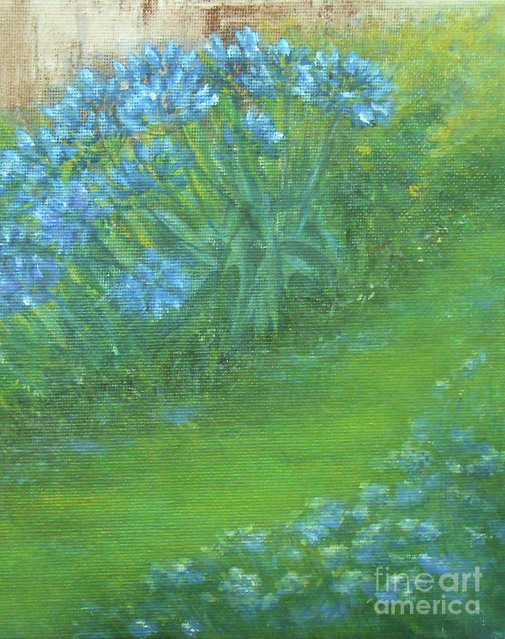 Agapanthus Painting by Jane See