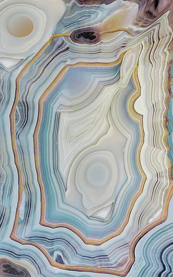 Agate Abstract Digital Art by M Spadecaller