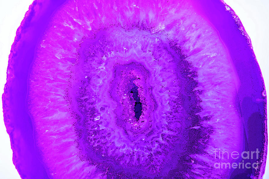 Agate Ultra Violet Purple Painting by Saundra Myles