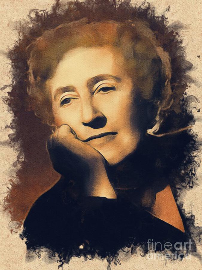 Agatha Christie, Literary Legend Painting by Esoterica Art Agency | Pixels