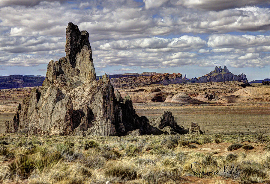 Desert Photograph - Agathla Peak by David Kehrli