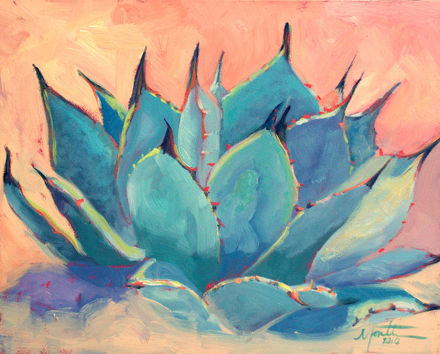 Plant Painting - Agave 2 by Athena Mantle