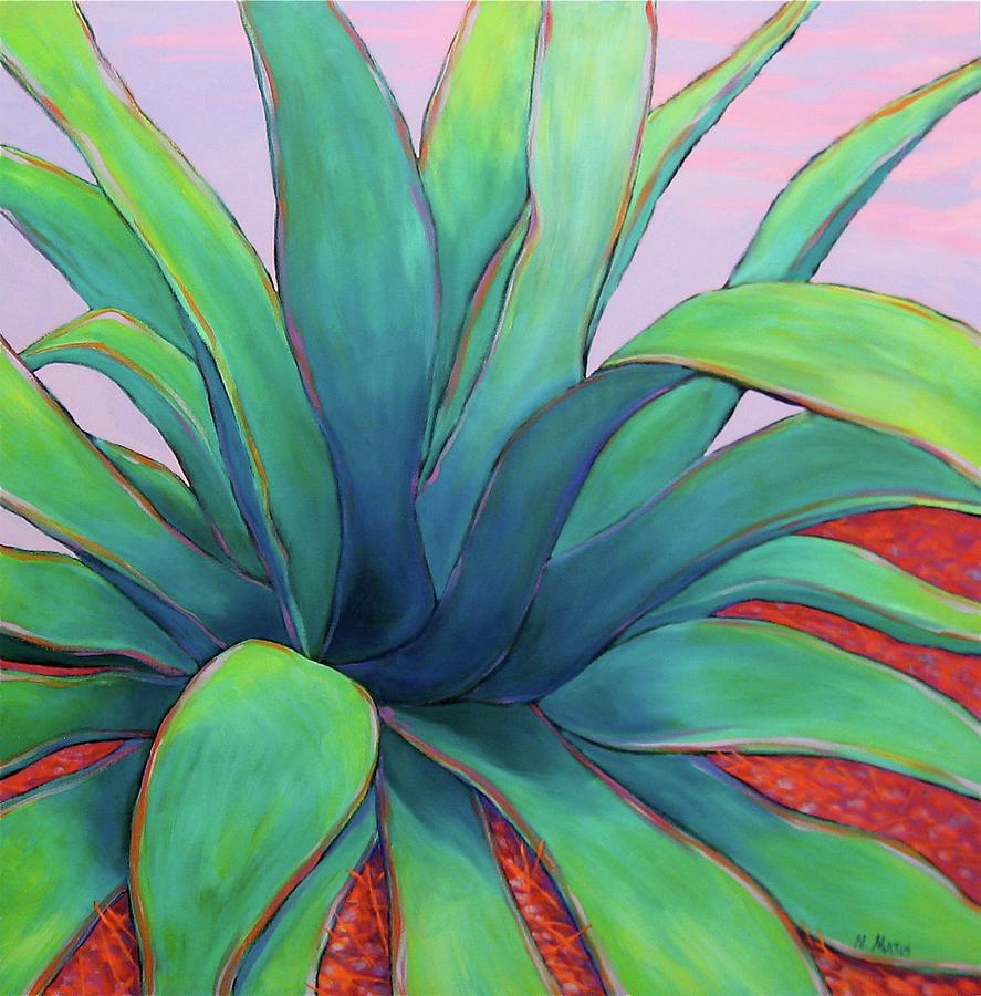 Agave Dusk Painting by Nancy Matus - Fine Art America