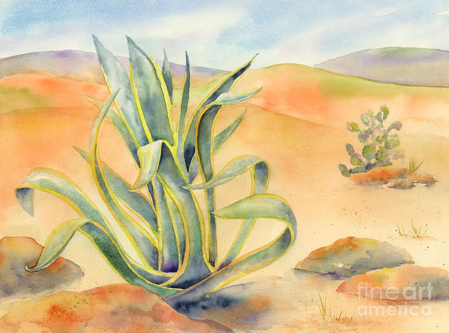 Agave In Borrego Painting
