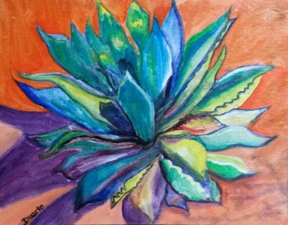 Santa Fe Painting - Agave State of Mind by Carol Duarte