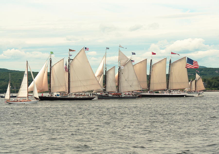 Age Of Sail Rockland Harbor Photograph by Doug Mills